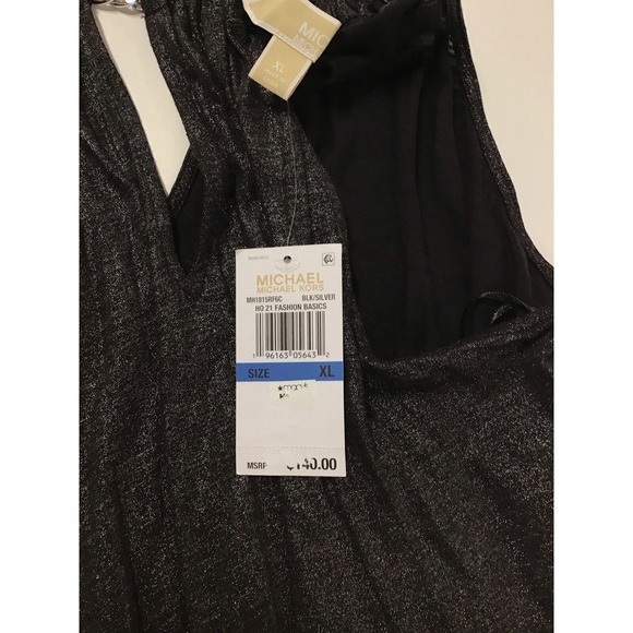 Michael Kors Black and Silver Womens Size Extra Large Dress - Picture 6 of 15